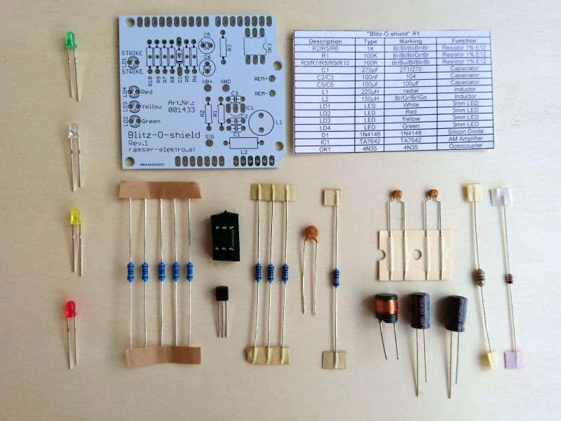 Arduino Blitzdetektor Shield - Ramser Elektrotechnik Webshop 1