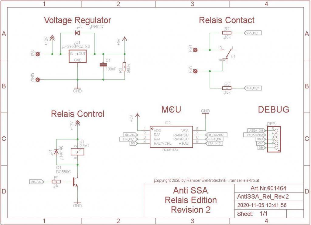 Start Stop Automatik Deaktivieren PCB Schematic R2 - Ramser Elektrotechnik Webshop