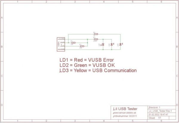Lil USB Tester - Einfacher USB Test 4 - Ramser Elektrotechnik