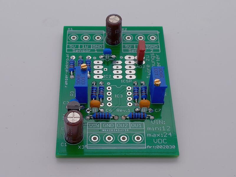 1wire2voltage - 1 wire DS18B20 auf 0-10V Konverter Wandler 06 - Ramser Elektrotechnik Webshop