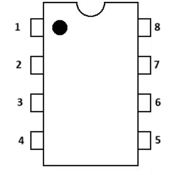 Pinbelegung DIP8 Sockel Ramser Elektrotechnik Webshop