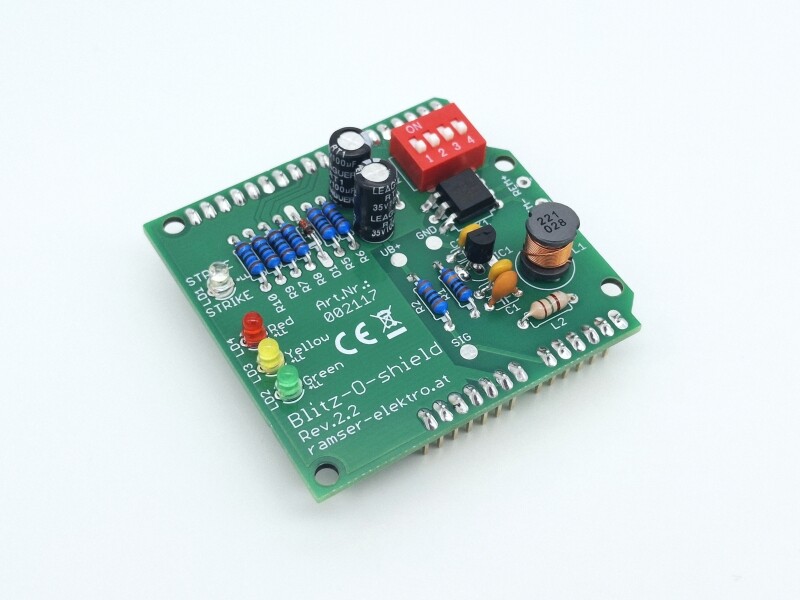 Blitz-o-shield - UNO R.2.2 - Blitzdetektor Arduino Shield Ramser Elektrotechnik Shop 03