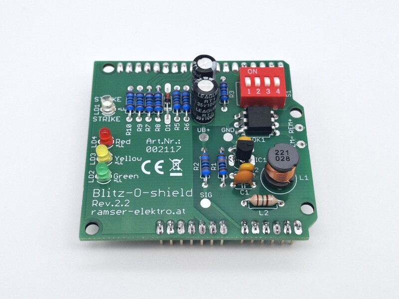 Blitz-o-shield - UNO R.2.2 - Blitzdetektor Arduino Shield Ramser Elektrotechnik Shop 04