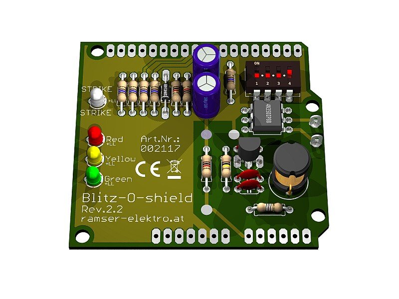 Blitz-o-shield - UNO R.2.2 - Blitzdetektor Arduino Shield Ramser Elektrotechnik Shop 09