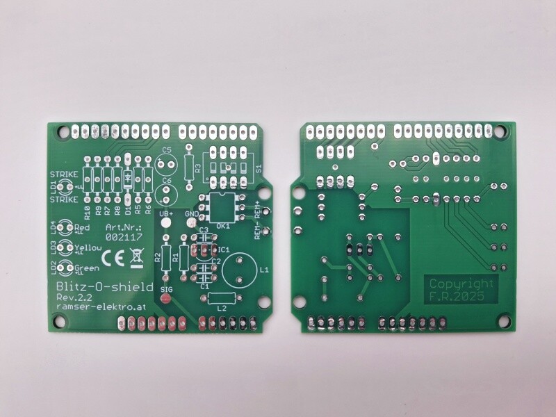 Blitz-o-shield - UNO R.2.2 - Blitzdetektor Arduino Shield Ramser Elektrotechnik Shop 10
