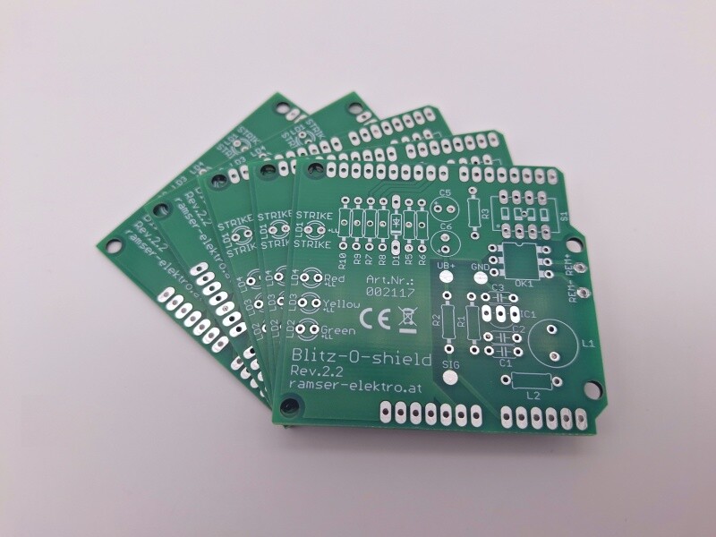 Blitz-o-shield - UNO R.2.2 - Blitzdetektor Arduino Shield Ramser Elektrotechnik Shop 12