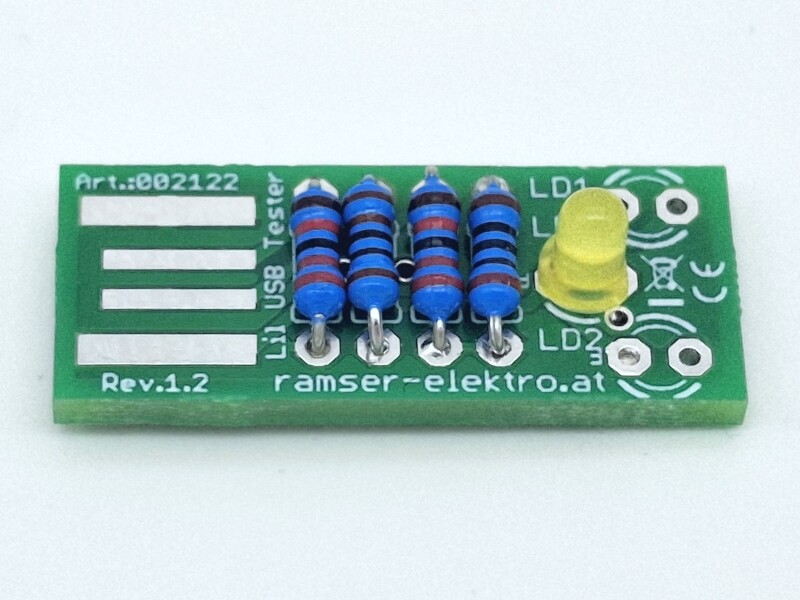 Lil USB Tester R.1.2 - USB Port Tester Prüfer Test Stecker Ramser Elektrotechnik Shop 52