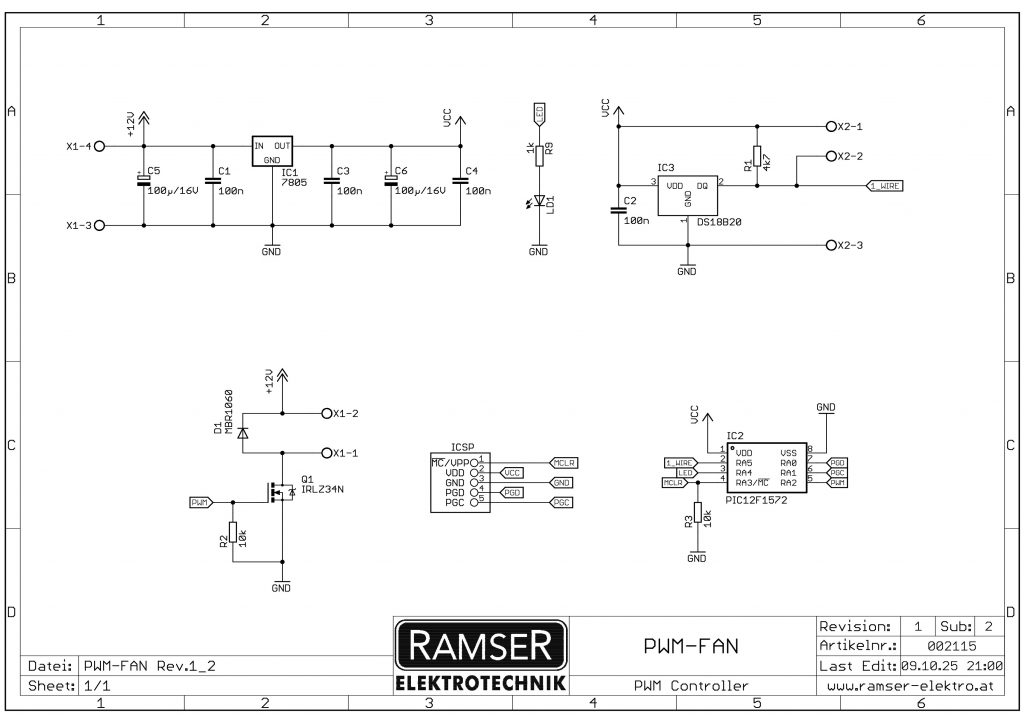 PWM-FAN Lüfter-Heizungs Regelung R.1.2 - Universaler PWM Ventilator Regler Heizen Kühlen Ramser Elektrotechnik Shop 35