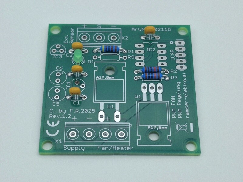PWM-FAN Lüfter-Heizungs Regelung R.1.2 - Universaler PWM Ventilator Regler Heizen Kühlen Ramser Elektrotechnik Shop 52