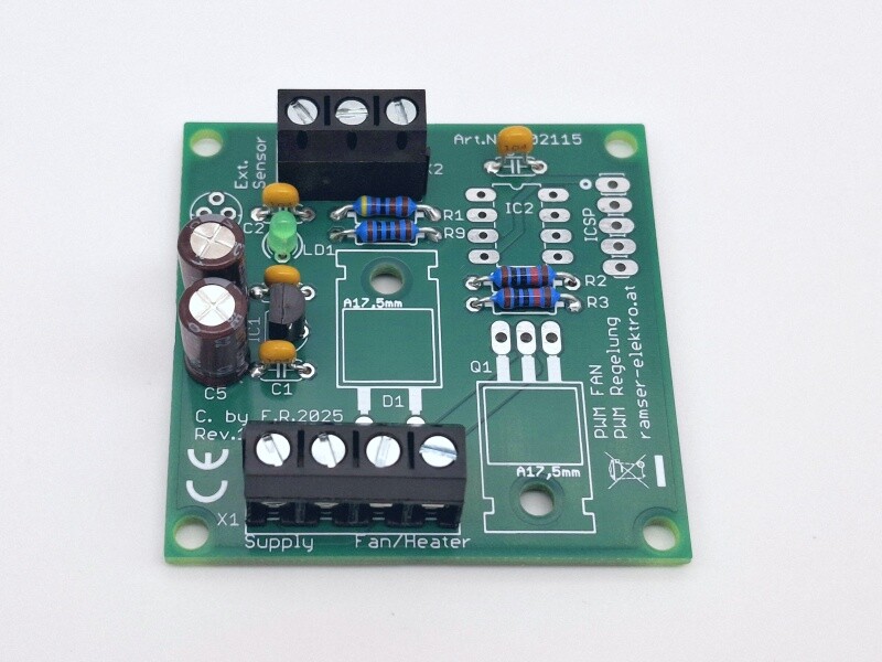 PWM-FAN Lüfter-Heizungs Regelung R.1.2 - Universaler PWM Ventilator Regler Heizen Kühlen Ramser Elektrotechnik Shop 53